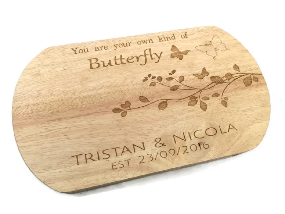 Personalised Cheese Board Personalised Chopping Board Wooden Serving Platter Christmas Gift for a Couple, Couples Gifts