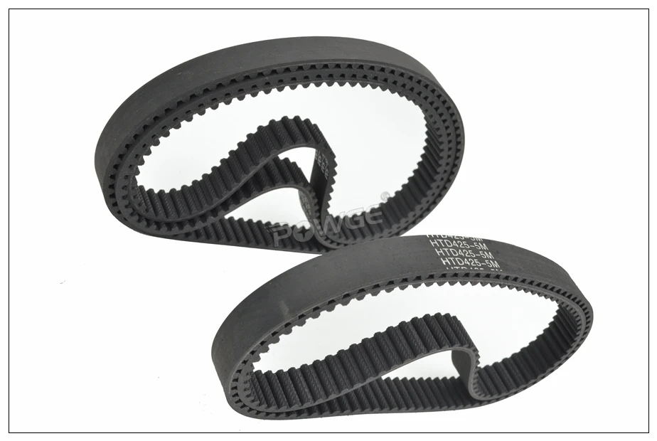 POWGE 420/425/430/435 5M Synchronous Belt Teeth=84/85/86/87 W=12/15/20 HTD5M Closed-Loop Timing Belt Pulley 420-5M 430-5M