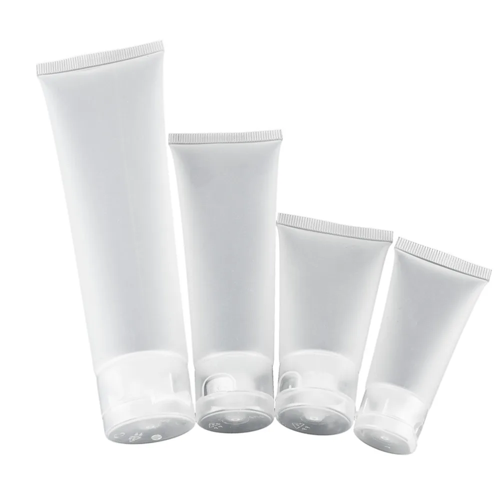 5pcs/lot Travel Empty Clear Tube Cosmetic Cream Lotion Shampoo Bath Lotion Containers Refillable Bottles 20ml/ 30ml/ 50ml/ 100m