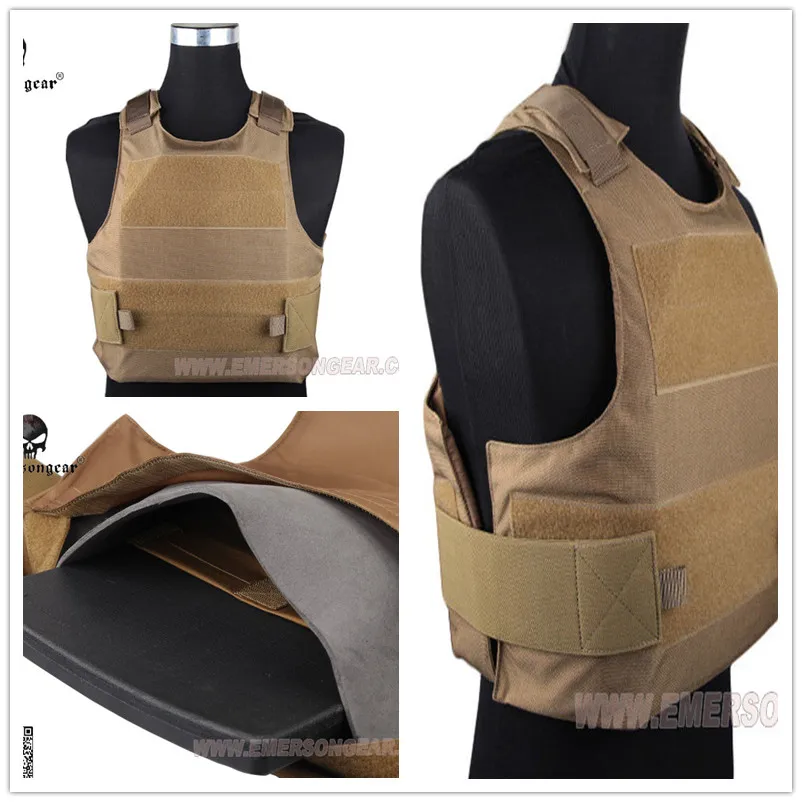 

EMERSON-Assault Plate Carrier, Hunting Vest, Airsoft Painball Molle, Combat Gear, Coyote Brown