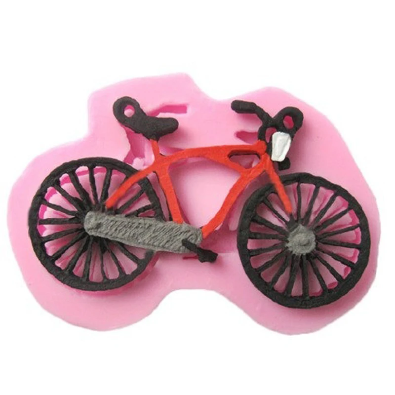 Kitchen Accessories Ware Bicycle Cooking Tools Cake Decorating Silicone Mold For Baking Fondant Sugar Craft Pastry Eid Supplies