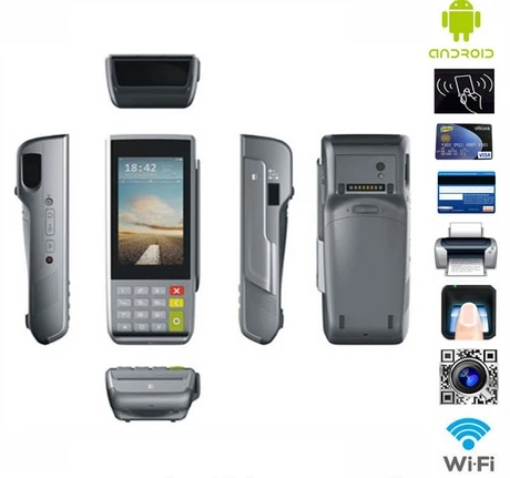 handheld ic card POS terminal with thermal printer with Magnetic card/Smart  rfid ic card pos Electronic Consumer terminal