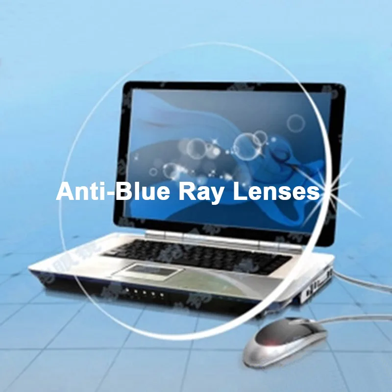 1.67 Anti-Blue Ray Photochromic Men and Women Optical Lenses Prescription Vision Correction Lenses for Digital Devices Photogray