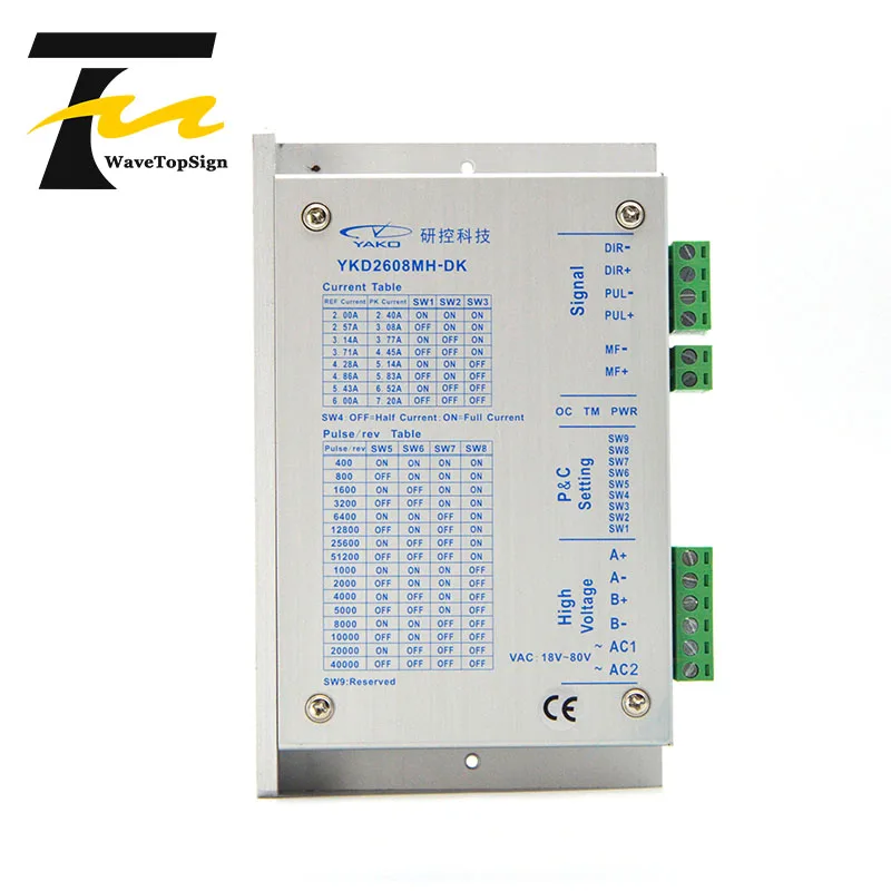 YAKO 2phase Stepper Motor Driver YKD2608MC YKD2608E YKD2608MH Match with 57 86 Serial use For CNC Router Engraving Machine