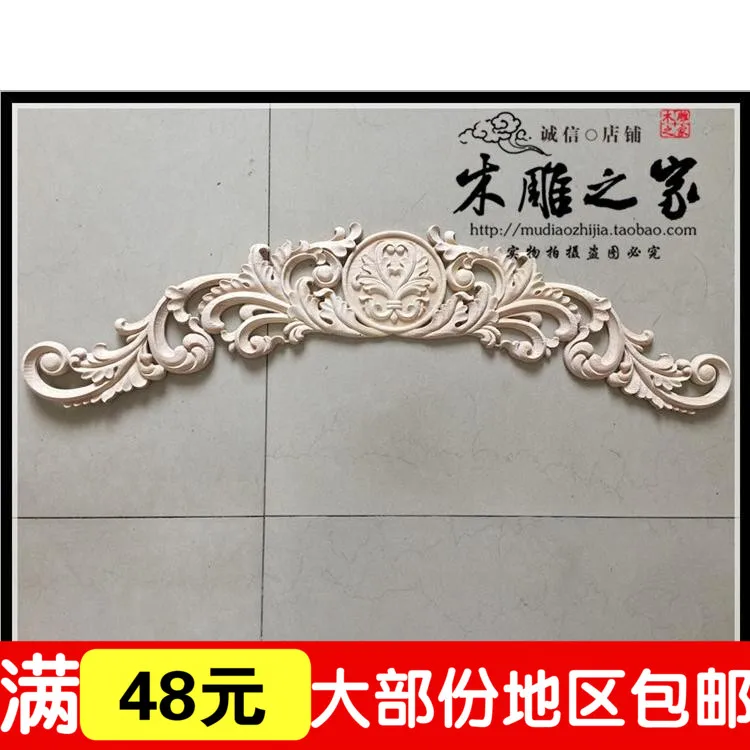 

Dongyang woodcarving FLOWER carved wood applique European furniture gate flower decoration flower bed flower wood cabinet