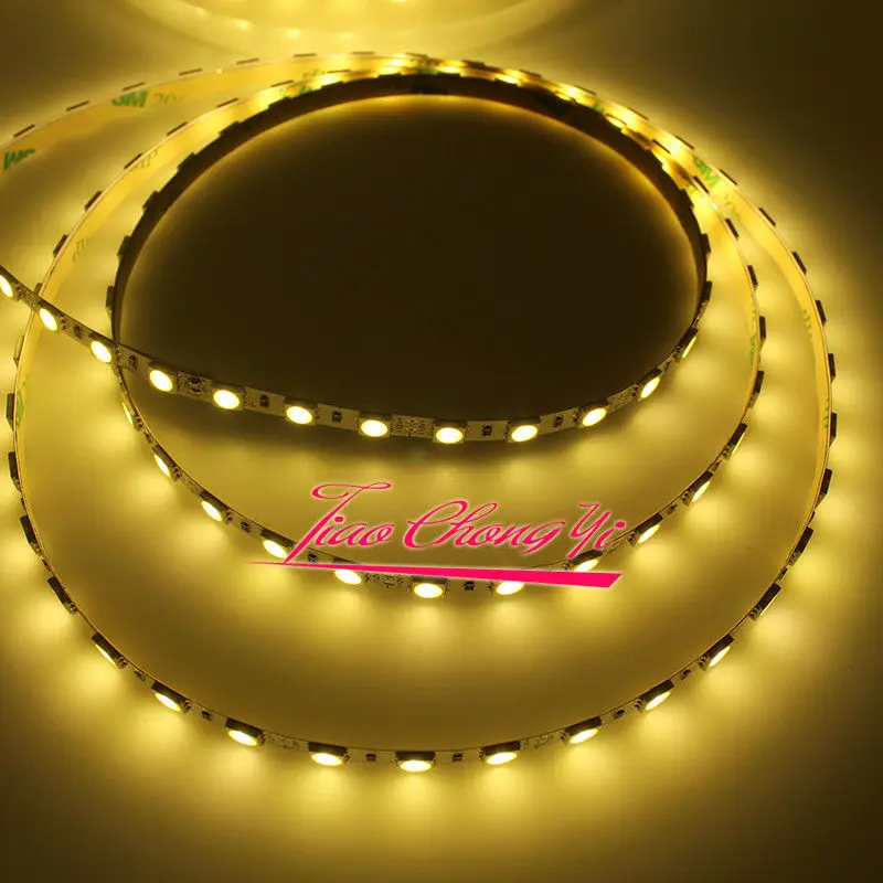 12V 5M 5050 600led Warm white light flexible light led tape 5mm ultra-narrow PCB