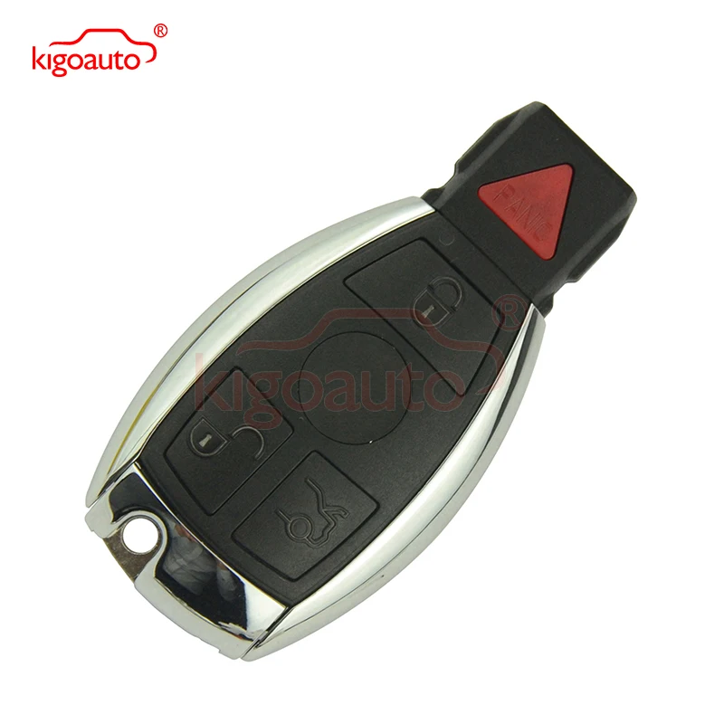 kigoauto 315Mhz 434Mhz FCC IYZDC11 BGA Smart Key 3 Button with Panic for Mercedes E350 C350 ML350 SLK350 GLK350 2009 2010 2011