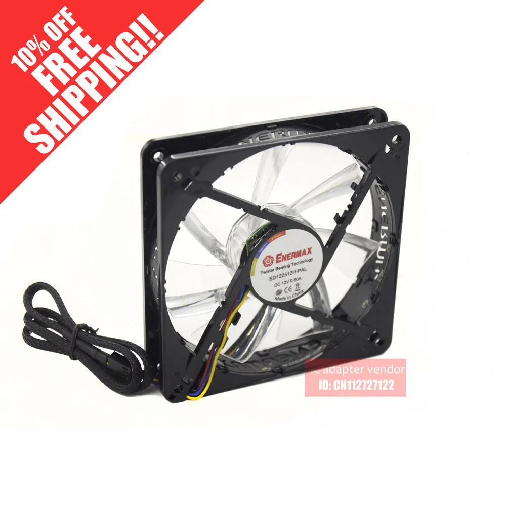 

An anti-US ENERMAX quiet bat 12cm ED122512H-PAL temperature ultra quiet PWM fan 12V0.6A