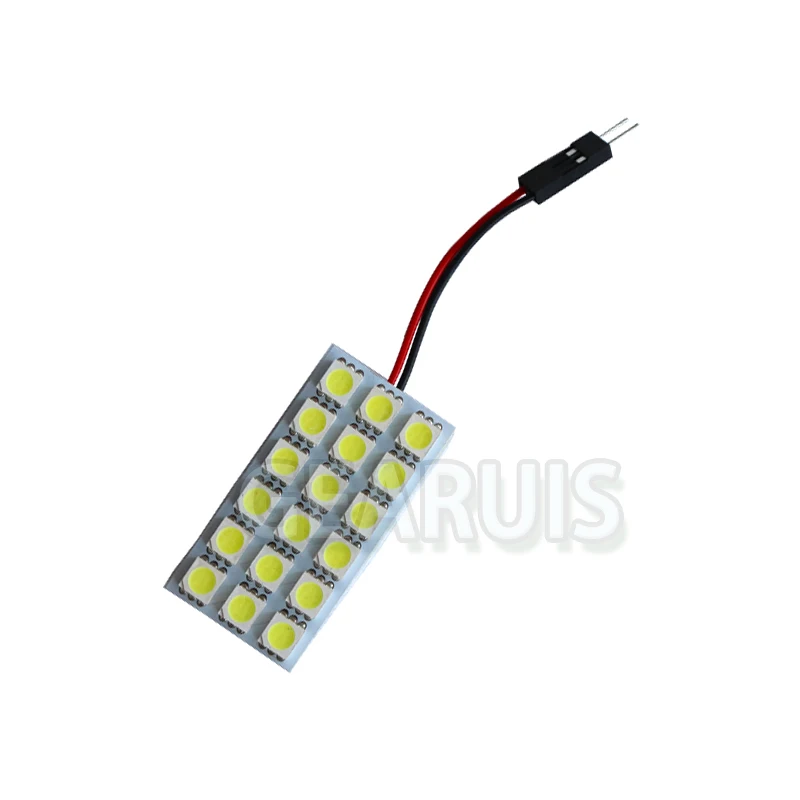 100sets 24V Dome Interior Reading Light Festoon Dome Panel light Truck LED Map Lamp Bulb 18 SMD 5050 LED 43MM * 22MM 24V