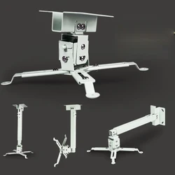 White Color Beamer Ceiling Mount For HD LCD LED C6 C2 C3 TD96 TD97 YG650 C6 M19 K25 3D Projector Adjustable Wall Bracket Hanging