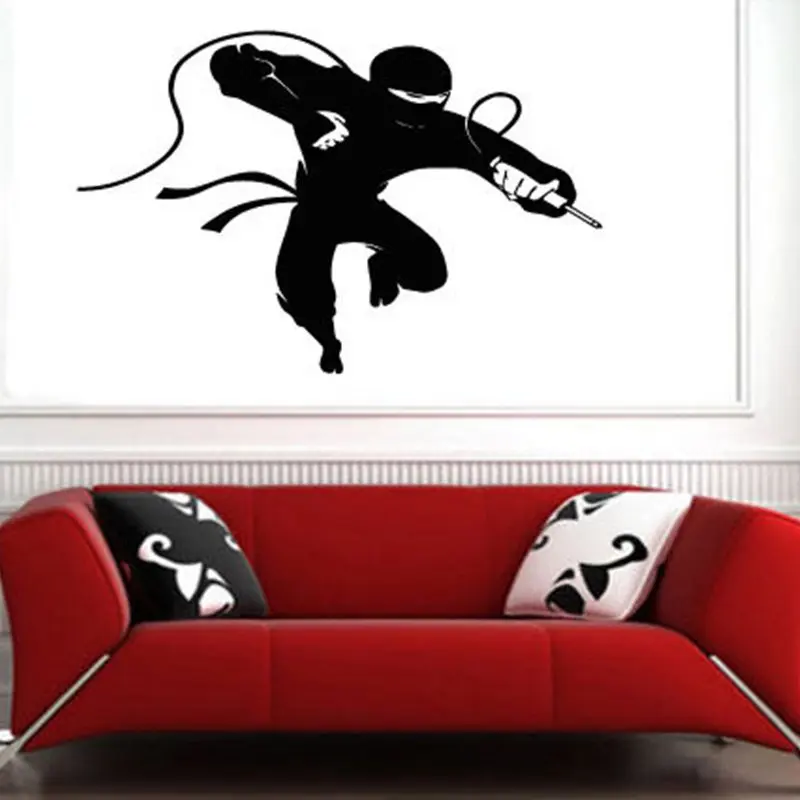 Kendo Sticker Samurai Decal Japan Ninja Poster Vinyl Art Wall Decals 1010 Parede Decor Mural Kendo 1010 Sticker