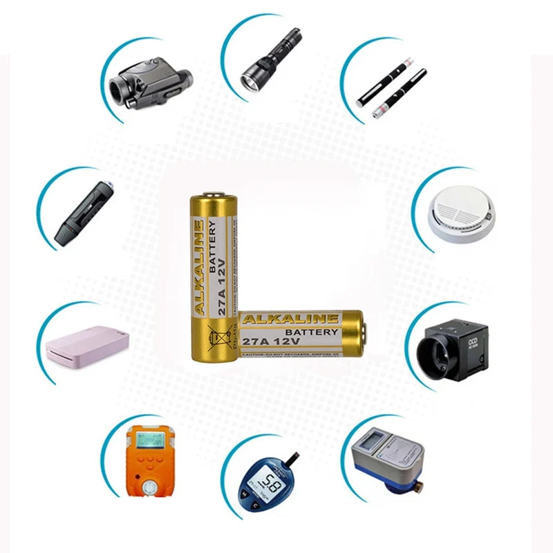 GTF 5pcs 12V 27A Dry Alkaline Battery for Toy doorbell microphone remote control Neutral Packing Batteries 23A 12V Dry batteries