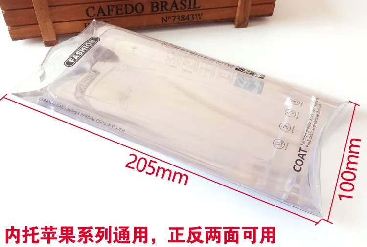 200 pcs Wholesale PVC Plastic Packaging Box for Cell Phone Case with Hanger for iPhone 6 7 Mobile Phone Case Packing Boxes