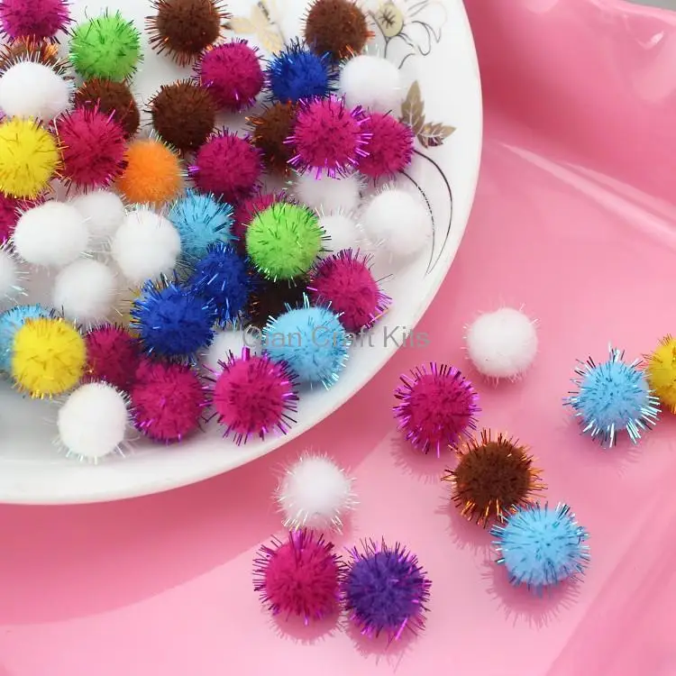 

1500pcs mix color Pom pom ball pompom yarn pom pom decoration decor handmade project supply Garland crochet decor 20mm