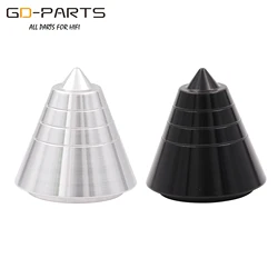 Machined Solid Aluminum Isolation Spike Cone Feet Stand Damper For Hifi Turntable Speaker AMP 30x31mm 39x31mm 44x31mm M6 M8 Bolt