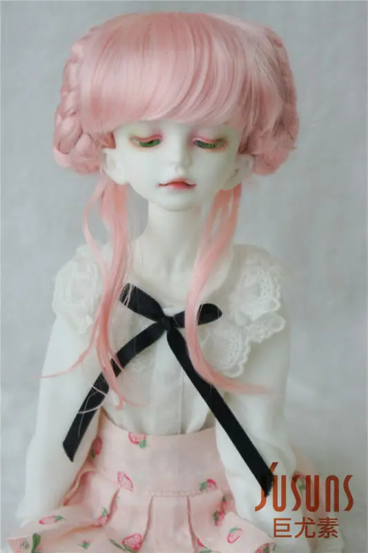JD059  1/12 1/4 1/3 Lovely BJD Synthetic Fiber Braided Wig For Size 3-4inch 7-8 inch 8-9 inch Haley Wigs Tiny MSD SD Wholesale