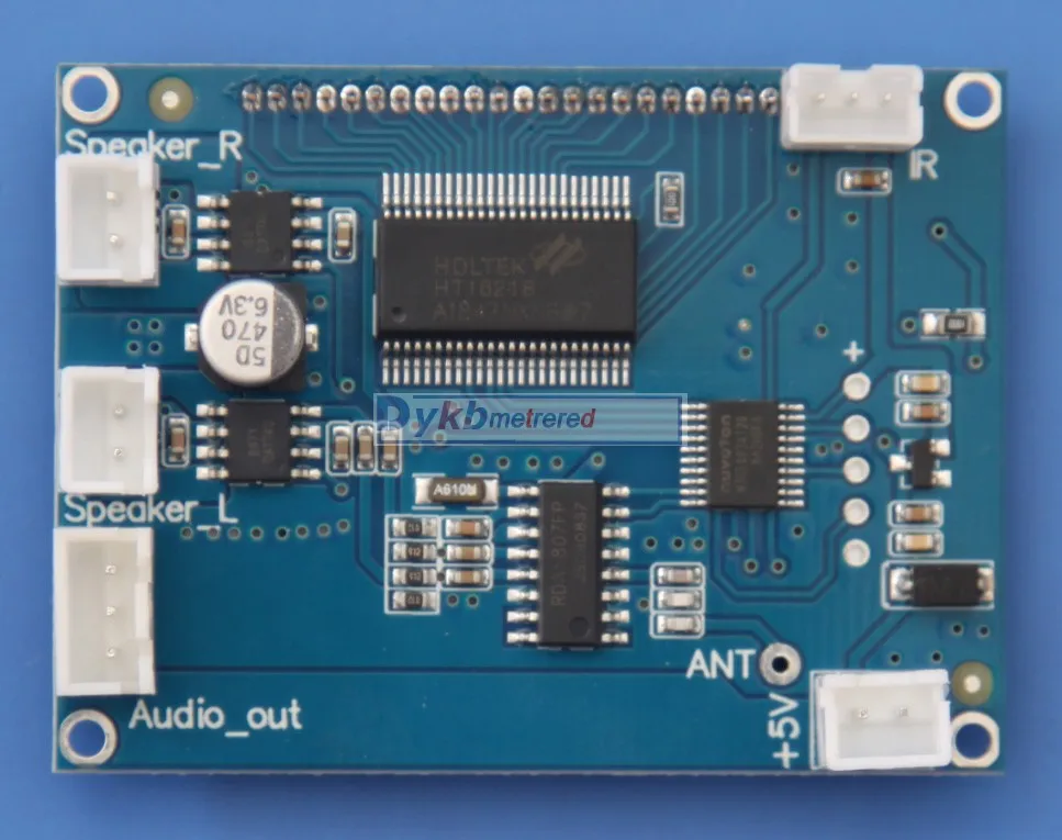 DYKB-وحدة استقبال FM رقمية مع راديو وشاشة LCD وجهاز تحكم عن بعد بالأشعة تحت الحمراء ، مضخم طاقة 5 واط 5 واط ، 76-108 ميجا هرتز