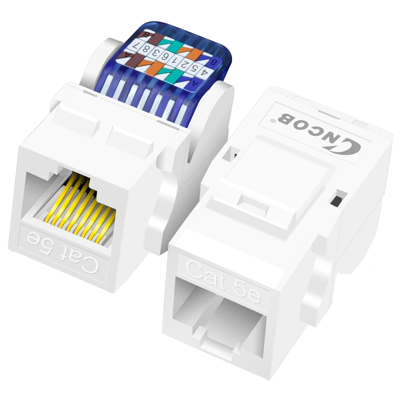 CNCOB Cat5e tool-free installation module cat5e network module rj45 cable crystal head socket computer communication information