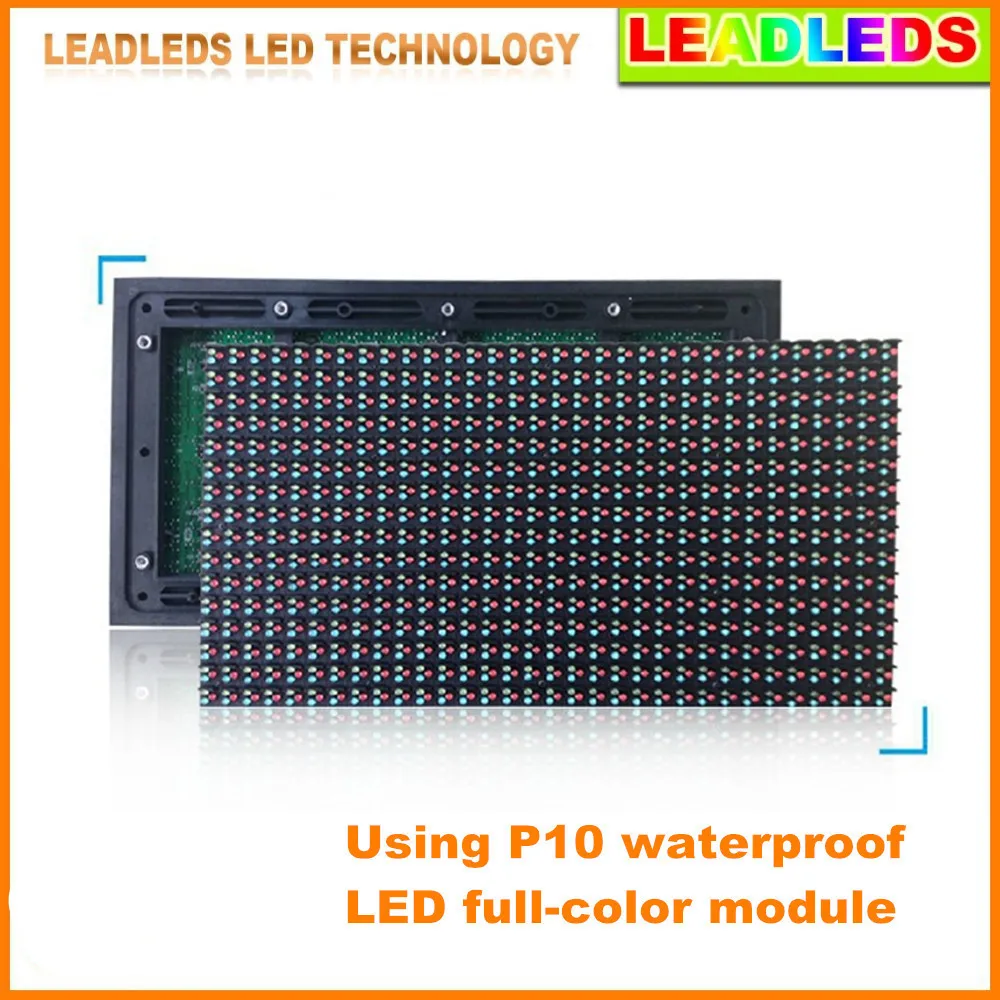 P10 Full Color RGB LED Display Screen Outdoor Waterproof Programmable Scrolling Message for  Store Advertising Business