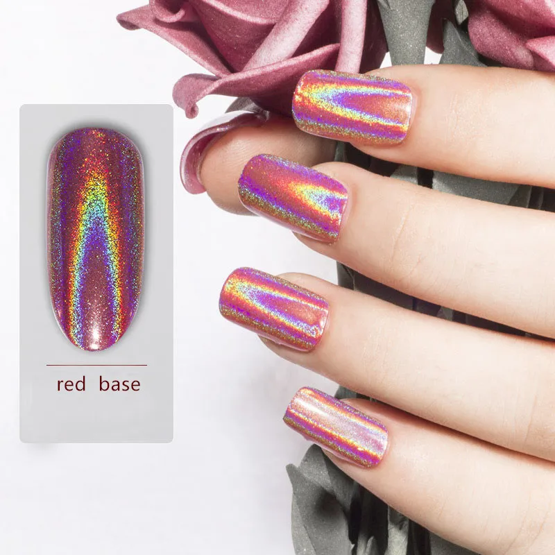 1 جرام/صندوق قوس قزح الصباغ Duochrome الصباغ المجسم يونيكورن مسحوق الهولوغرام الميكا قوس قزح الثلاثية الأبعاد مسحوق مسمار الديكور