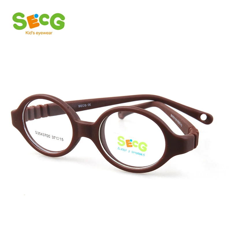 SECG Round Flexible Optical Children Glasses Plastic Frame Unisex TR90 Kids Glasses Myopia for Sight Kids Eyewear Spectacles