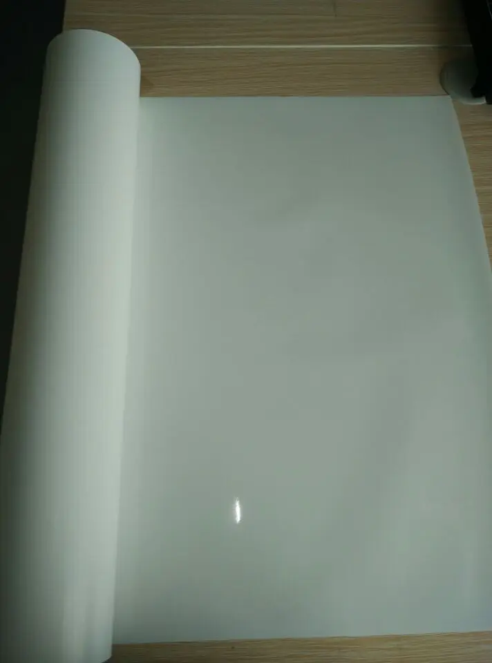 Papel de vinilo flexible para camisetas, película de vinilo de transferencia de calor de PU de alta calidad, Color blanco, 0,5 m x 1m, W608.