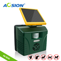 Free Shipping Aosion garden solar motion activated ultrasonic animal repeller effectively drive cats,birds,dogs,foxes,deers