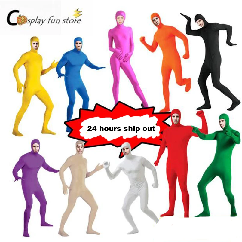 Różowy kombinezon Joji Zentai kombinezon z otwartą twarzą kostiumy na Halloween body dla dorosłych spersonalizowane ubrania taneczne unitard