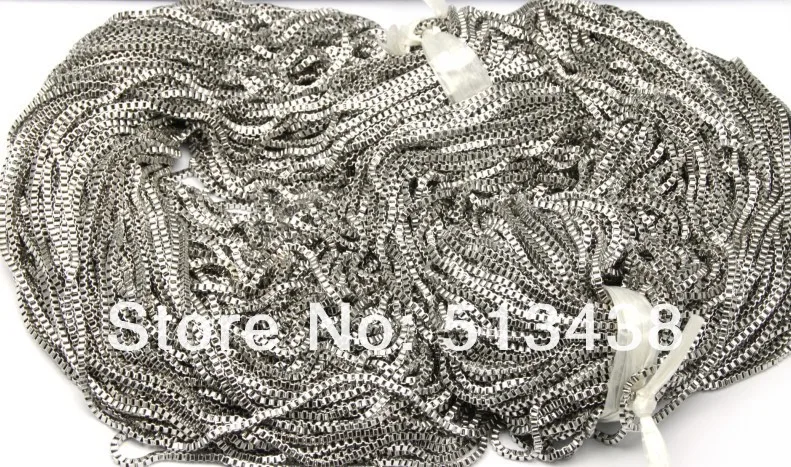 10 meter  Stainless Steel thin 1.4mm box chain.jewelry finding no clasp.DIY necklace