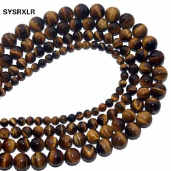 Hot Sale Natural Stone Yellow Tiger Eye Beads 15