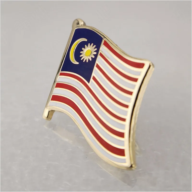 Soft Enamel Malaysia Flag Lapel Pins