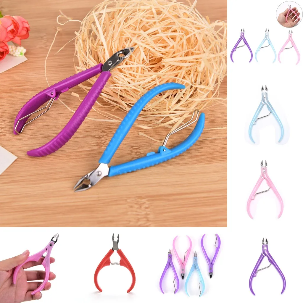 

2019 Pro Nail Art Tools Trim Cuticle Nipper Cuticle Scissor Cutter Clipper Edge Cutter Shear Manicure Trimmer Scissor 7 Styles