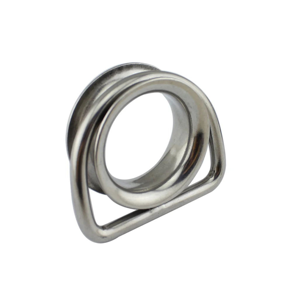 316Stainless Steel D Ring Wire Rope Thimble Marine Hardware Boat/Yacht Cable Accession 10pcs