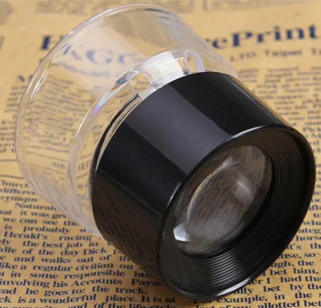 Mini Wine Cup Shape Magnifier, Lupa de bolso, Lupa, 10X