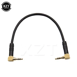 1pcs 3.5mm Jack Audio Cable 3.5 Male to Male AUX Cable 90 Degree Right Angle for Car Headphone MP3/4 Aux Cord 0.2M Hot sale