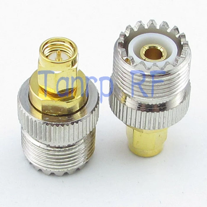 Wholesale 10PCS/LOT  UHF female jack to SMA male plug straight  RF coaxial connector adapter cable