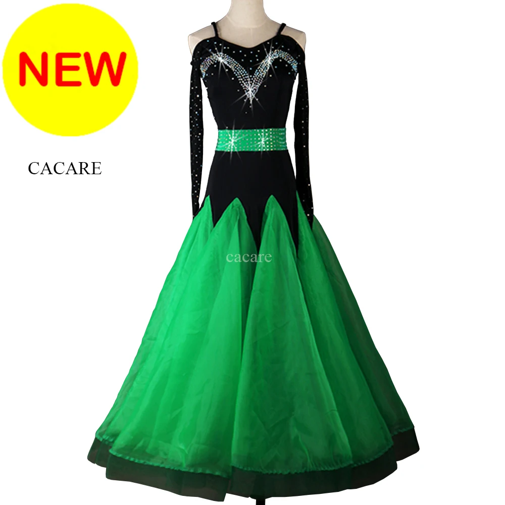 

CACARE Ballroom Dance Formal Dresses Long Woman Clothing Female Standard Dance Wear Costume Waltz Dress Modern D0259 Customize