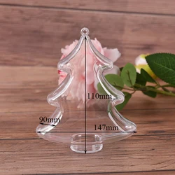 1X Clear Plastic Bath Bomb Molds DIY Fizzy Sphere Tree Shape Ball Chocolate Plastic Transparent Bath Bomb Mould