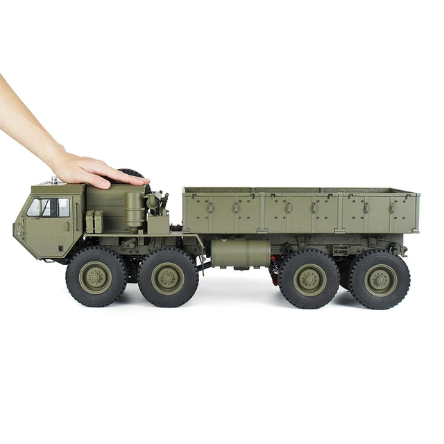 Hg P801 P802 1:12 2.4グラム8X8 M983 739ミリメートルrcカー米軍軍用