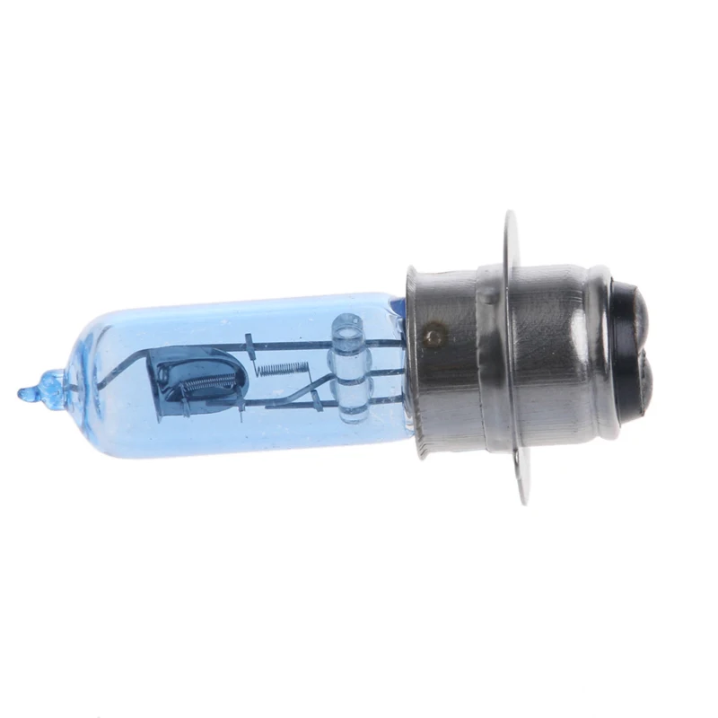 Bombilla de faro blanco para motocicleta, lámpara para vehículo eléctrico, CC de P15D-25-1, 12V, 35W