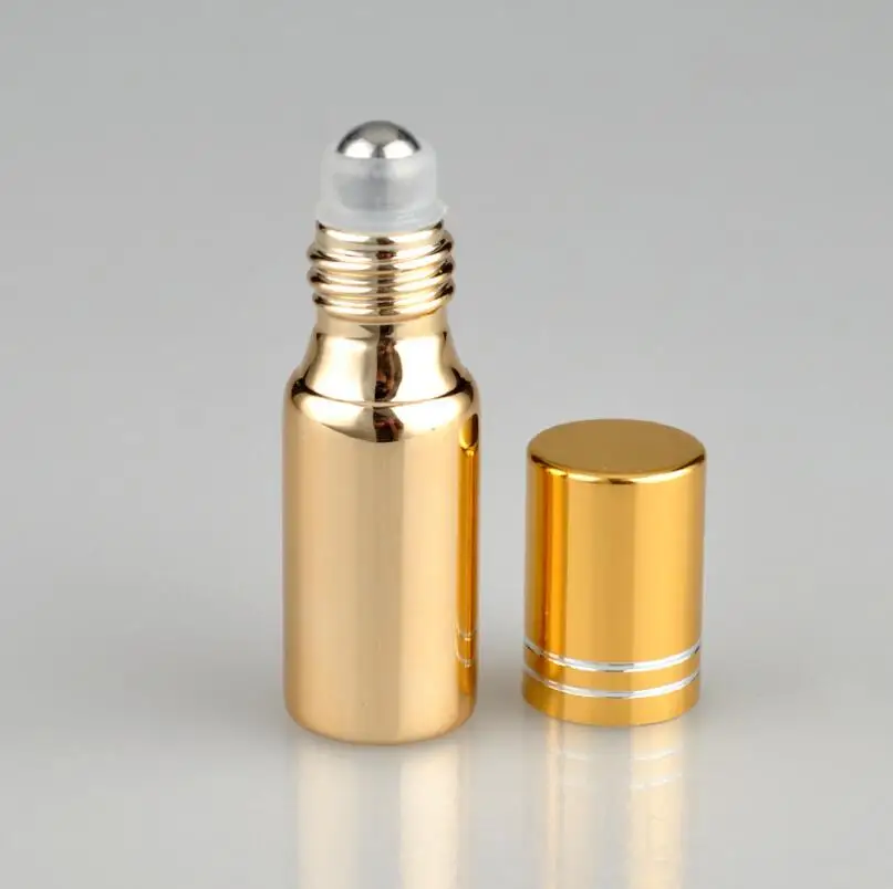 エッセンシャルオイル用の空のUVメタルボトル,5ml,ミニ,カラフル,ファッショナブル,オプション,卸売