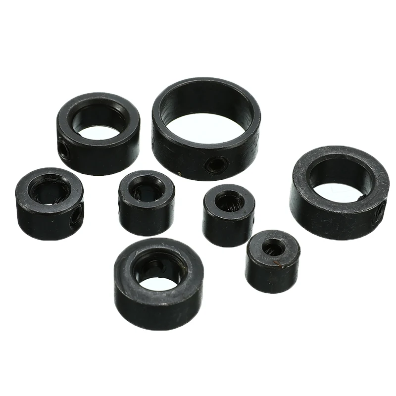 3-12mm broca bit ferramentas 8 pçs/set profundidade parar colar anel positioner espaçamento anel localizador ferramentas para trabalhar madeira com hex chave
