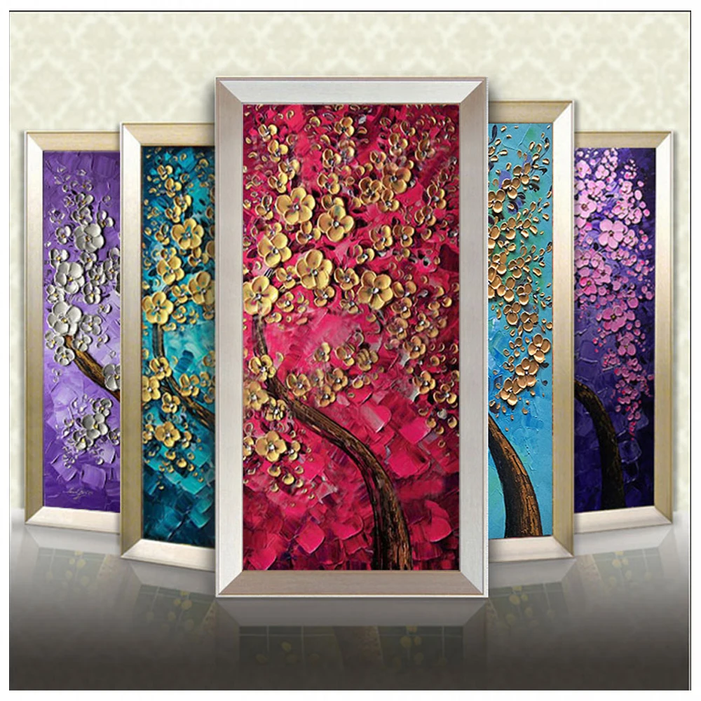 

100% Hand painted oil painting Home Decor high Quality Modern Canvas knife painting flower pictures art gift DM1901916