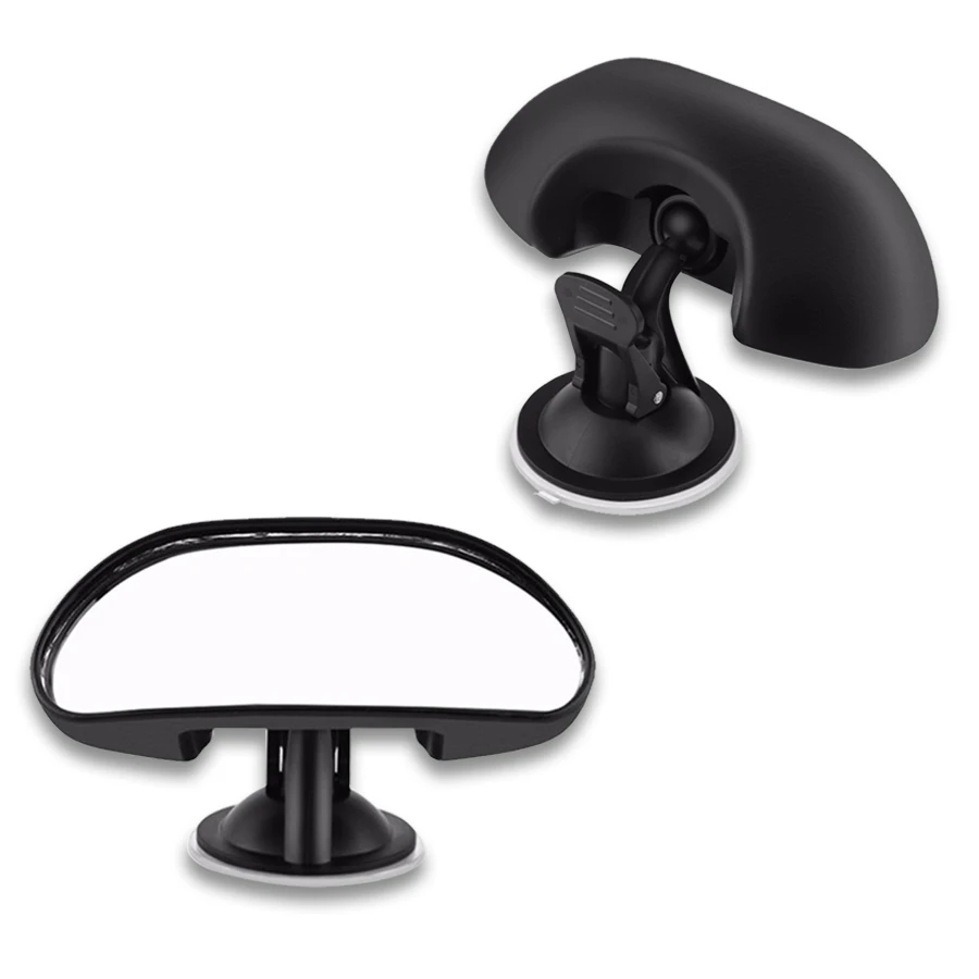 1 Pcs Adjustable Car Baby View Mirror Child Back Seat Rear View Safety With Suction Cup Black Car Back Seat Baby Mirror