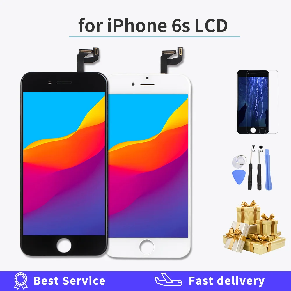 100% Tested AAA LCD For iPhone 6S A1633 A1688 A1700 LCD Display With 3D Touch Screen Digitizer Assembly Free Tempered film+Tools