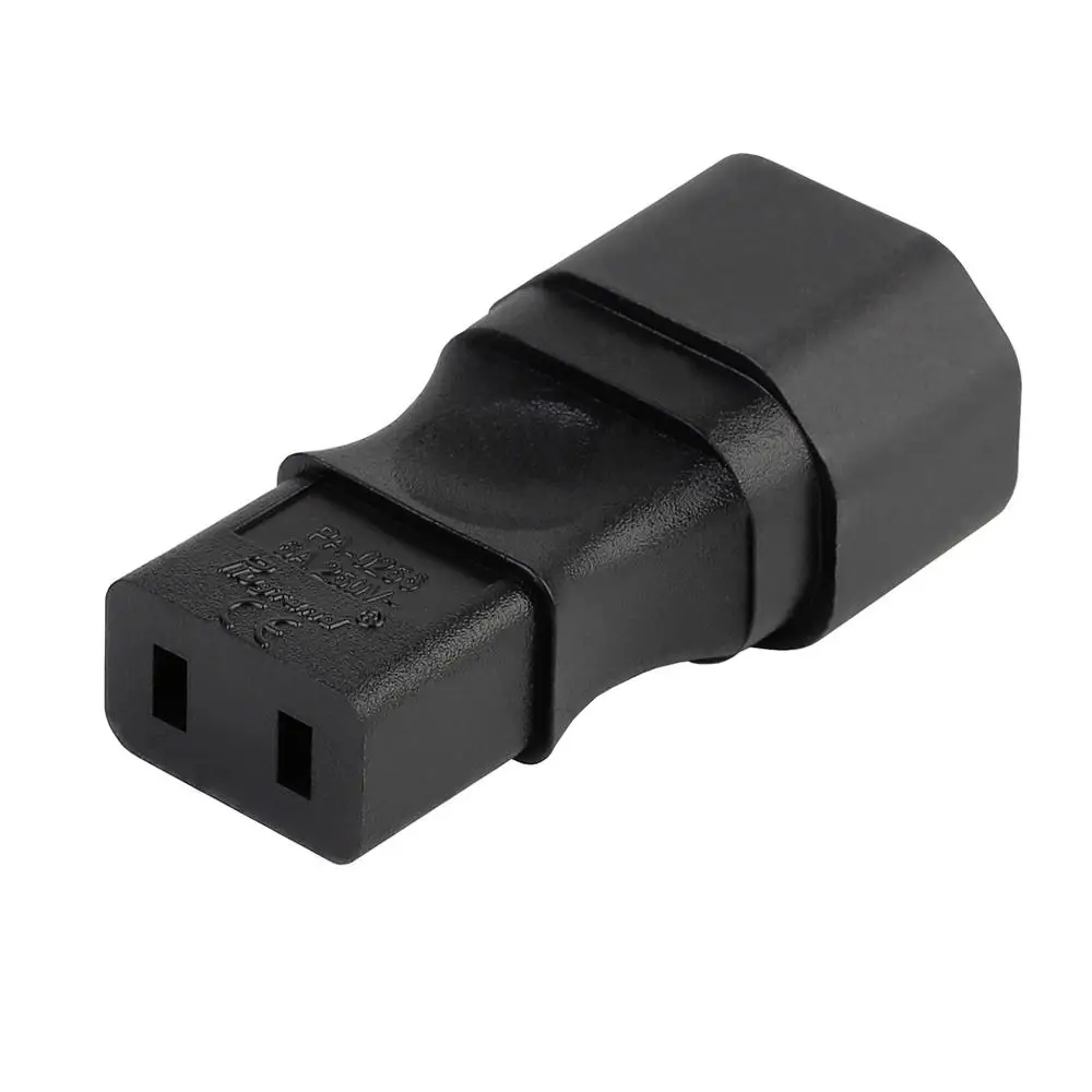 

IEC320 C14 Male to Female C9 conversion plug, IEC 320 C14 3 Male Pins to IEC 320 Female C9 AC Adapter,