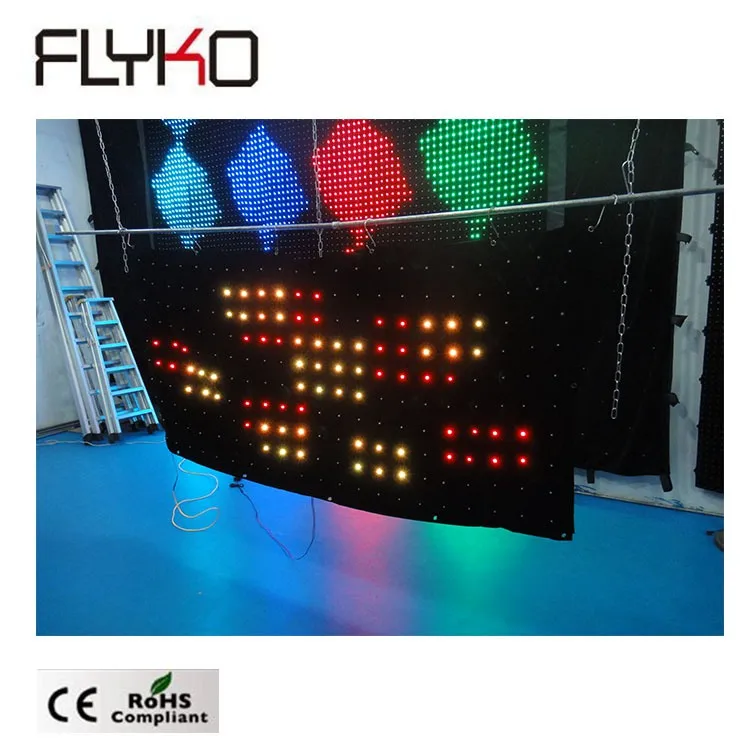 Hot selling led full color backdrop curtain light free shipping