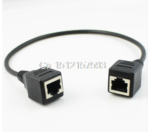 

10 Pcs Brand New Network LAN connector female Jack to female adapter Cable 40cm RJ45