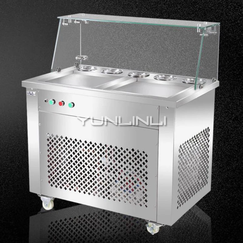 Máquina comercial de iogurte máquina de mistura de sorvete/sorvete de mesa dupla dispositivo de agitação