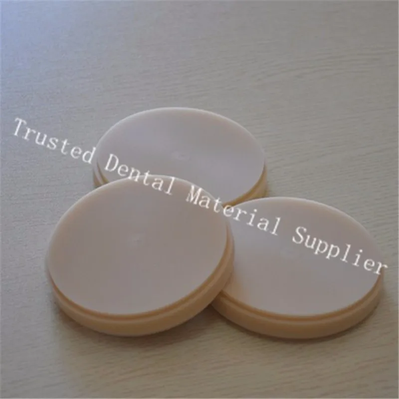 5 Piece OD98*20MM Dental Lab Materials PMMA Blocks Blanks Wieland System Dental PMMA Disk A1, A2, A3, Clear Temporary Crown